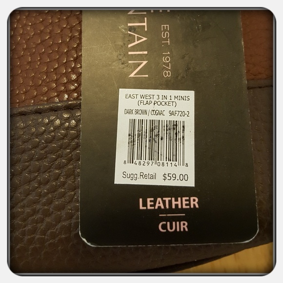 NWT Stone Mountain Brown East West 3 In 1 Purse - Picture 6 of 7